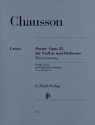 Po�me op.25 f�r Violine und Orchester f�r Violine und Klavier