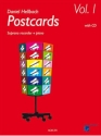 Postcards vol.1 (+CD) for soprano recorder and piano