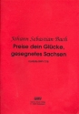 Preise dein Gl�cke, gesegnetes Sachsen Kantate Nr.215 BWV215 Partitur