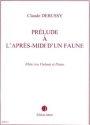 Pr�lude � l'apr�s-midi d'un faune pour fl�te ou violon et piano