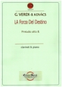 Preludio atto 3 de La Forza del destino for clarinet and piano