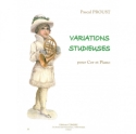 PROUST Pascal Variations studieuses cor et piano Partition