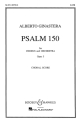 Psalm 150 op.5 for mixed chorus and orchestra choral score (la)