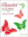 Quartet a minor op.21 for piano, violin, viola and cello parts