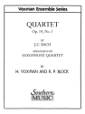 Quartet op.19 no.1 f�r Saxophonquartett Partitur und Stimmen