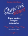 Quartetstart Level 1 for beginner string quartets score and parts