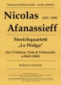Quartett a-Moll Le Wolga f�r 2 Violinen, Viola und Violoncello Partitur und Stimmen