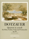 Quartett a-Moll op.38 f�r Fl�te, Violine, Viola und Violoncello Partitur und Stimmen