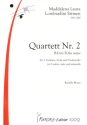 Quartett B-Dur Nr.2 f�r Streichquartett Partitur und Stimmen