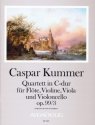 Quartett C-Dur op.99,3 f�r Fl�te, Violine, Viola und Violoncello Partitur und Stimmen