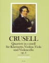 Quartett c-Moll op.4 f�r Klarinette, Violine, Viola und Violoncello Partitur und Stimmen