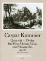 Quartett D-Dur op.49 f�r Fl�te, Violine, Viola und Violoncello Partitur und Stimmen