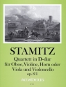 Quartett D-Dur op.8,1 f�r Oboe, Violine, Horn (Viola) und Violoncello Partitur und Stimmen