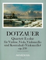 Quartett Es-Dur op.130 f�r Violine, Viola, Violoncello und Kontrabass Partitur und Stimmen