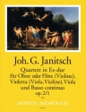 Quartett Es-Dur op.2,1 f�r Oboe (Fl�te/Violine), Violetta (Viola/Violine), Viola und Bc Stimmen (Bc ausgesetzt)