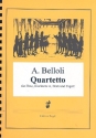 Quartett f�r Fl�te, Klarinette, Horn und Fagott Partitur und Stimmen