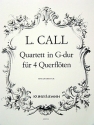Quartett G-Dur f�r 4 Fl�ten Spielpartitur