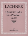 Quartett G-Dur op.107 f�r 4 Violinen Stimmen