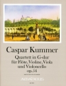 Quartett G-Dur op.54 f�r Fl�te, Violine, Viola und Violoncello Partitur und Stimmen