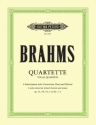 Quartette f�r 4 Solostimmen mit Klavierbegleitung Partitur (dt)