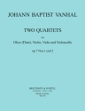 Quartette op.7,1-2 f�r Oboe, Violine, Viola and Violoncello Stimmen
