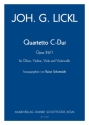 Quartetto C-Dur op.26,1 f�r Oboe, Violine, Viola und Violoncello Partitur und Stimmen
