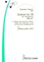 Quatour avec piano op.28 f�r Violine, Viola, Violoncello und Klavier Partitur und Stimmen