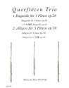 Querfl�ten Trio f�r 3 Fl�ten Partitur und Stimmen