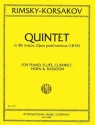 Quintet Bb Major f�r Fl�te, Klarinette, Fagott, Horn und Klavier Partitur und Stimmen