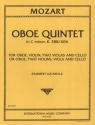 Quintet c minor KV 388 (406) for oboe, violin, 2 violas and violoncello parts