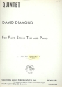 Quintet for flute, violin, viola, violoncello and piano score and parts
