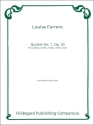 Quintet no.1, op.30 for piano, violin, viola, violoncello and bass score and parts