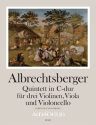 Quintett C-Dur f�r 3 Violinen, Viola und Violoncello Partitur und Stimmen
