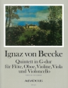 Quintett G-Dur f�r Fl�te, Oboe, Violine, Viola und Violoncello Partitur und Stimmen