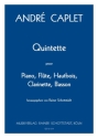Quintette f�r Fl�te, Oboe, Klarinette, Fagott und Klavier Partitur und Stimmen