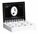 Radiergummibox Note 14,5x14,5x3cm 36 Radiergummis