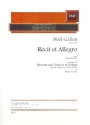 R�cit et Allegro pour basson, violin, 2 violas and cello score and parts