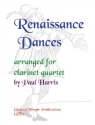 Renaissance Dances for 4 clarinets score and parts