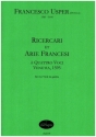 Ricercari et arie francesi � quattro voci f�r 4 Viole da gamba Partitur