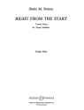 Right from the Start f�r Violine und Klavier Einzelstimme