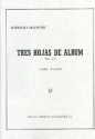 Rodolfo Halffter, Tres Hojas De Album Op. 22 Klavier buch