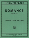 Romance op.43,2 for 4 violins and piano parts