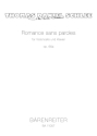 Romance sans paroles op.66a f�r Violoncello und Klavier