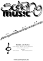 Rondo alla turca KV331 f�r 3-5 Saxophone (Klavier ad lib) Partitur und Stimmen