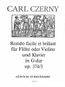 Rondo facile et brillant op.374,3 f�r Fl�te und Klavier