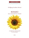 Rondo from Serenade no.10 KV361 for 4 clarinets score and parts