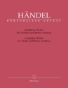 S�mtliche Werke f�r Violine und Bc Neuausgabe 2006