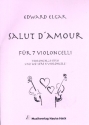 Salut d'amour op.12 f�r Violoncello solo und 6 Violoncelli Partitur und Stimmen