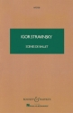 Scenes de ballet f�r Orchester Studienpartitur