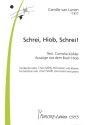 Schrei, Hiob, Schrei! f�r Bariton solo, gem Chor, Percussion und Klavier Partitur und Stimmen